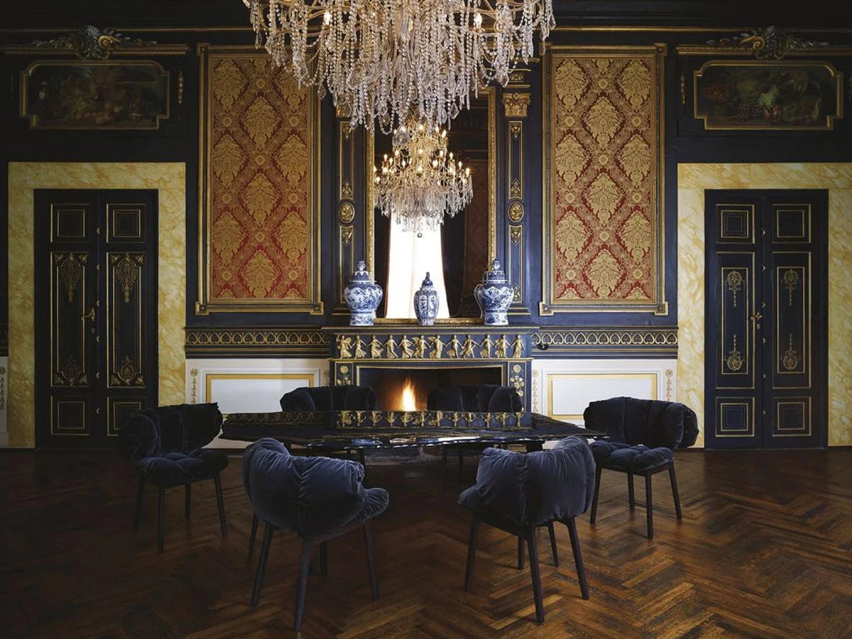 Edra Blue Velvet Sedia | Il mio negozio