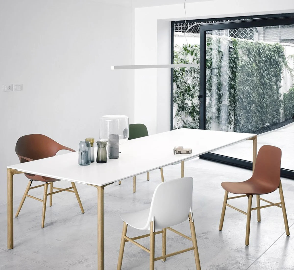 Kristalia Boiacca Tavolo Legno - 200x90 cm - Rov.Eu/Bianco puro | Il mio negozio