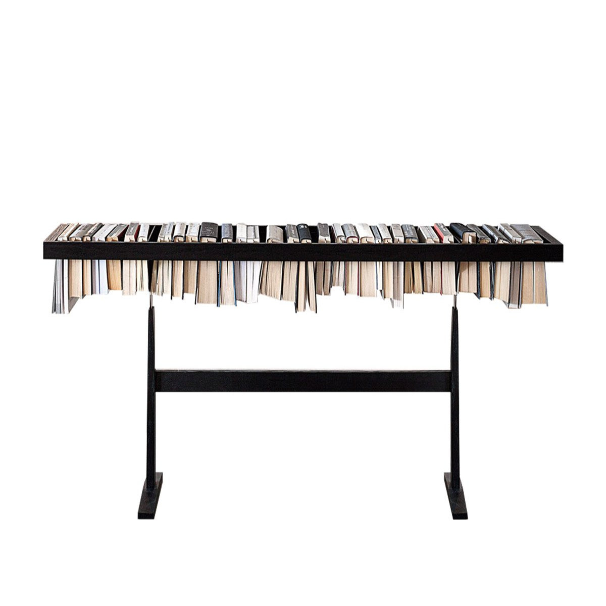 Lema Booken Libreria da Terra - Frassino Laccato Nero | Il mio negozio