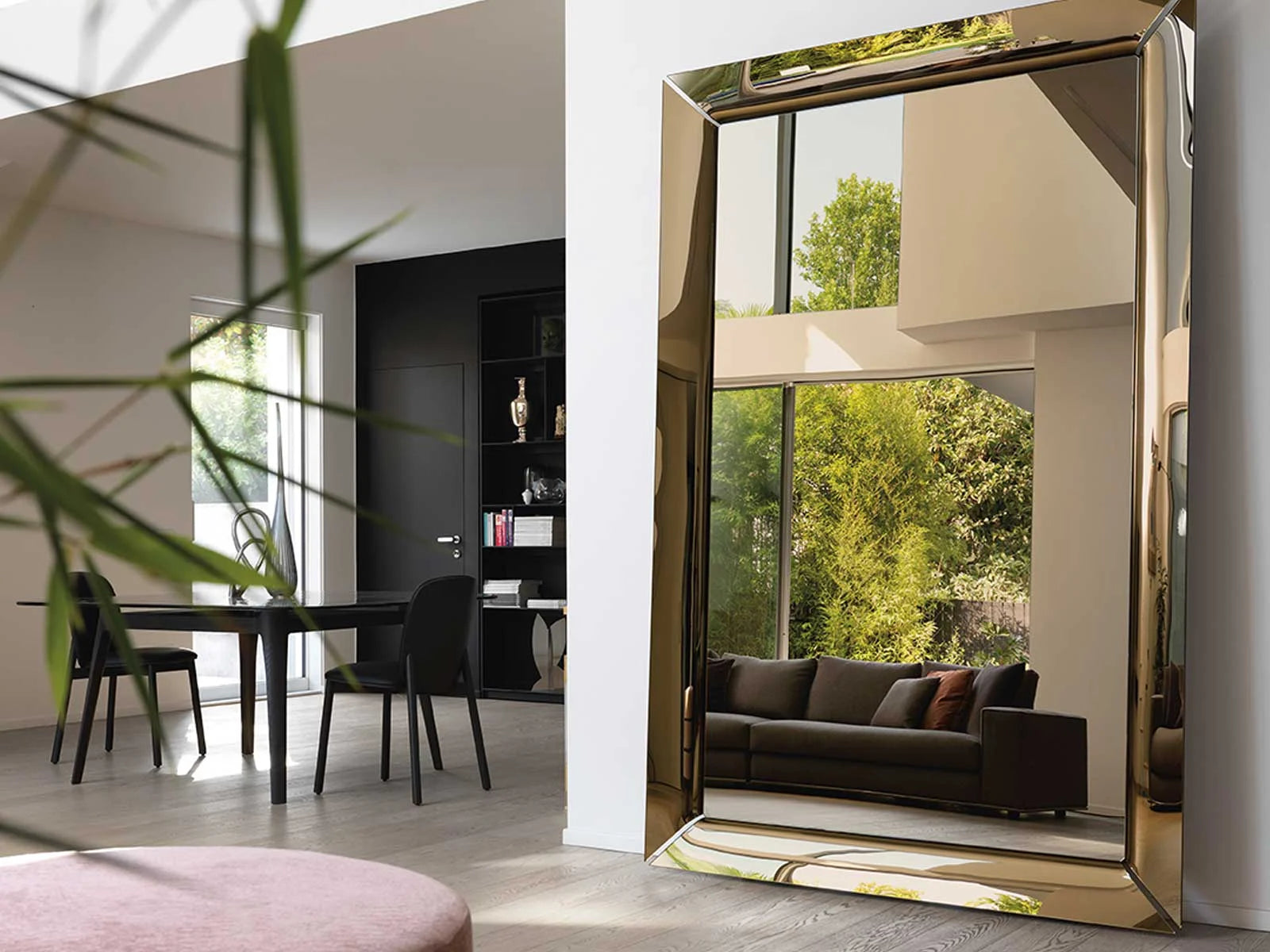 Fiam Caadre Specchio a Parete - Vetro Bronzo  | Il mio negozio