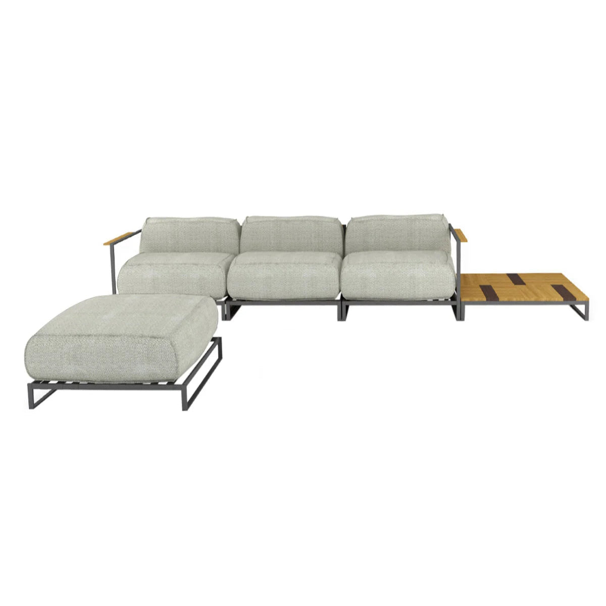 Talenti Casilda Composizione con Pouf e Tavolino