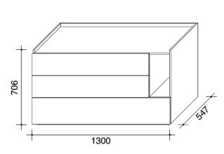 Lema Tip Cassettiera 130 - LCT Bianco | Il mio negozio