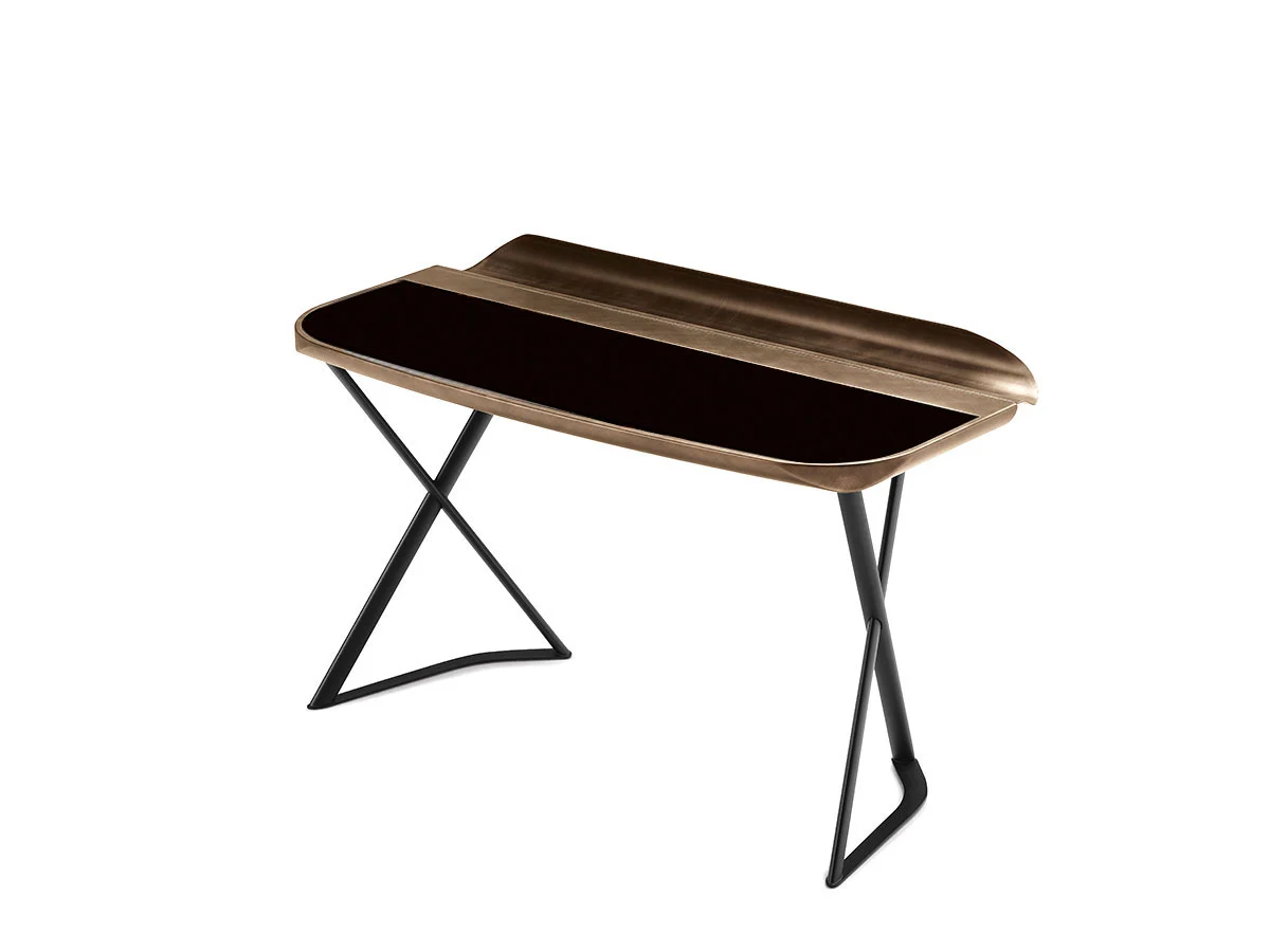 Cattelan Italia Cocoon Scrivania in Pelle - 73 Nero / GFM18 | Il mio negozio