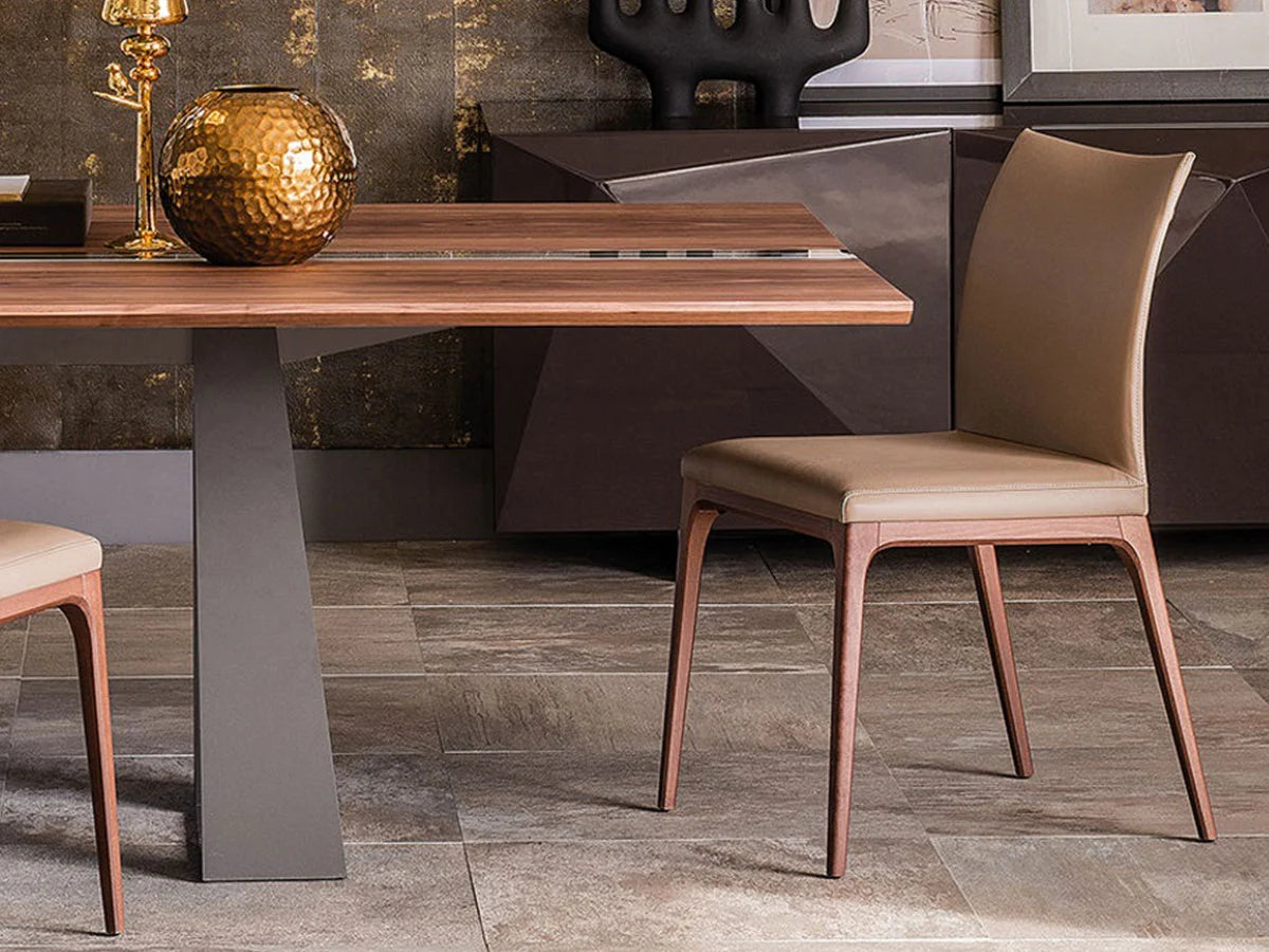 Cattelan Italia Arcadia Sedia - Oyster 947 / Noce Canaletto  | Il mio negozio