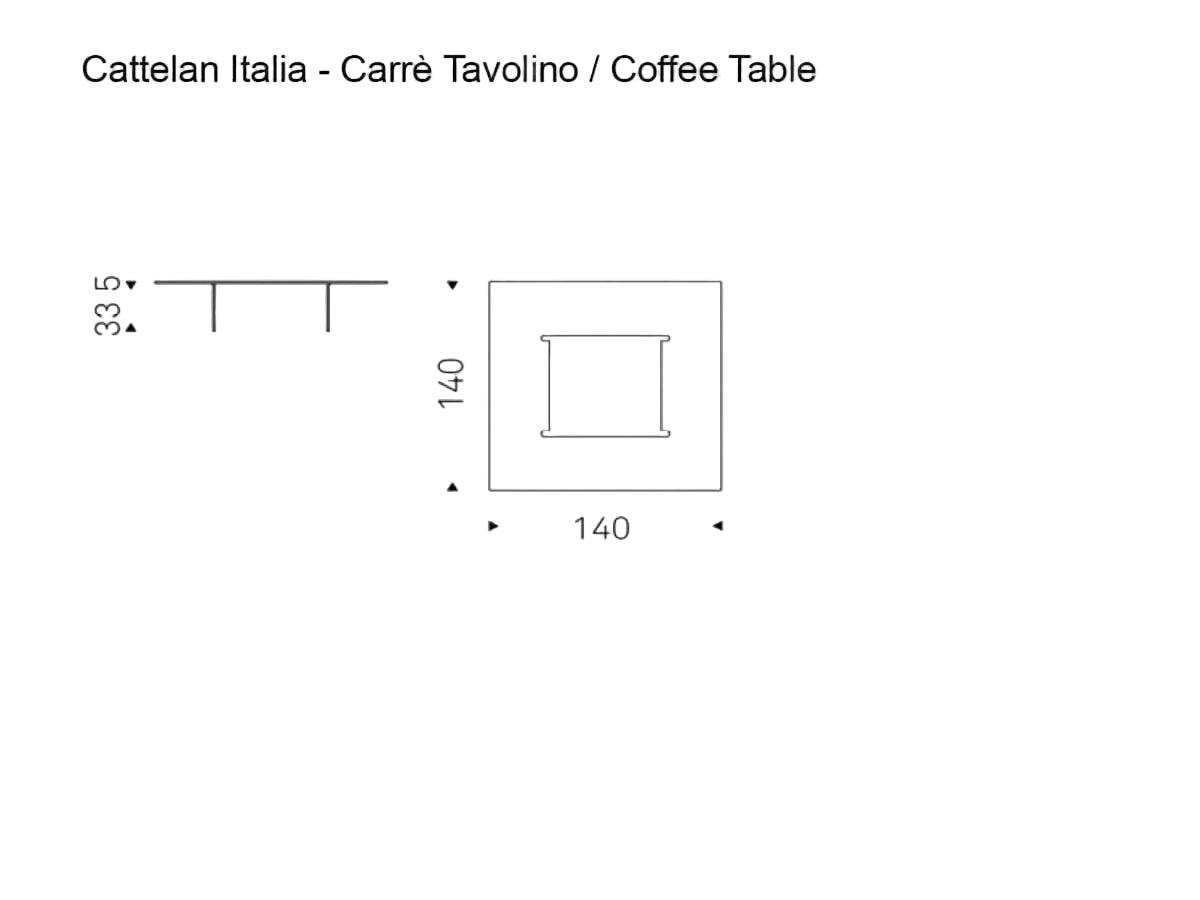 Cattelan Italia Carrè Tavolino