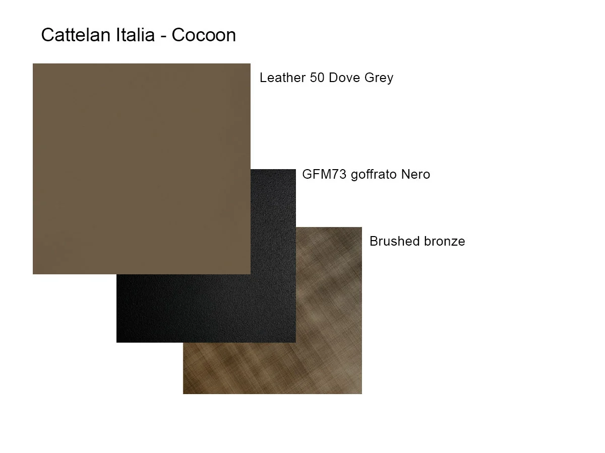 Cattelan Italia Cocoon Leather Scrittoio - 50 Tortora / GFM73 | Il mio negozio