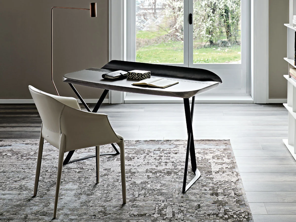 Cattelan Italia Cocoon Leather Scrittoio - 50 Tortora / GFM73 | Il mio negozio