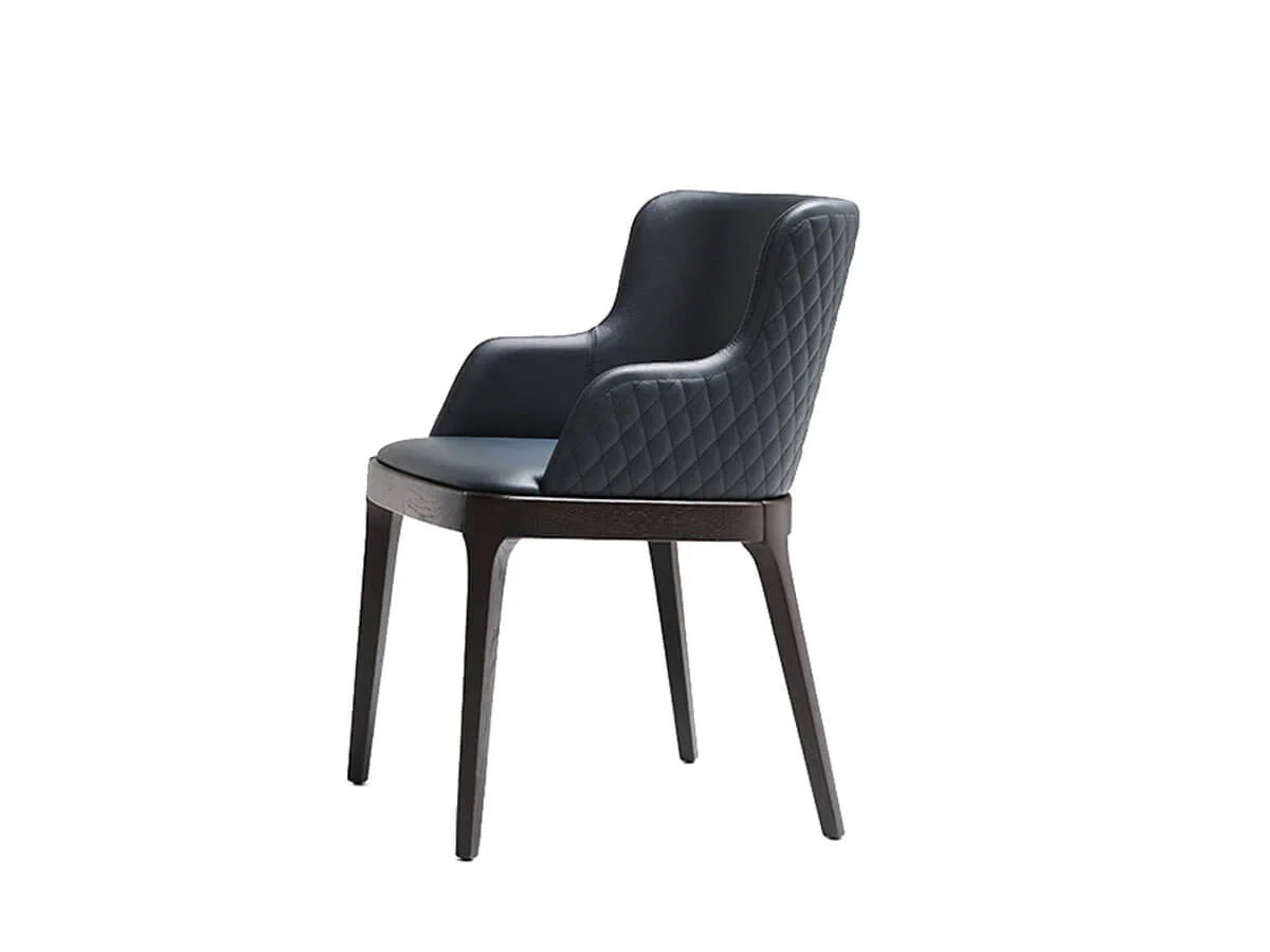 Cattelan Italia Magda Couture Sedia - Pelle Soft frRB 973 Nero | Il mio negozio