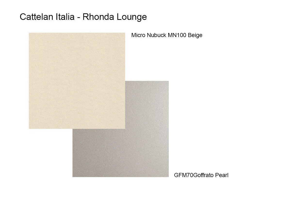 Cattelan Italia Rhonda Lounge Poltrona - Pelle Micro Nubuck MN100 / GFM70 | Il mio negozio