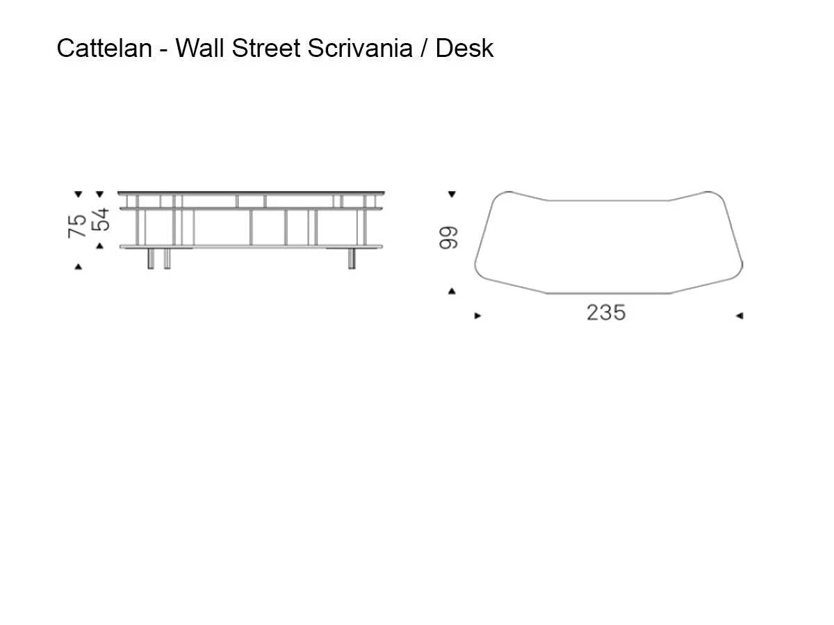 Cattelan Italia Wall Street Scrivania | Il mio negozio