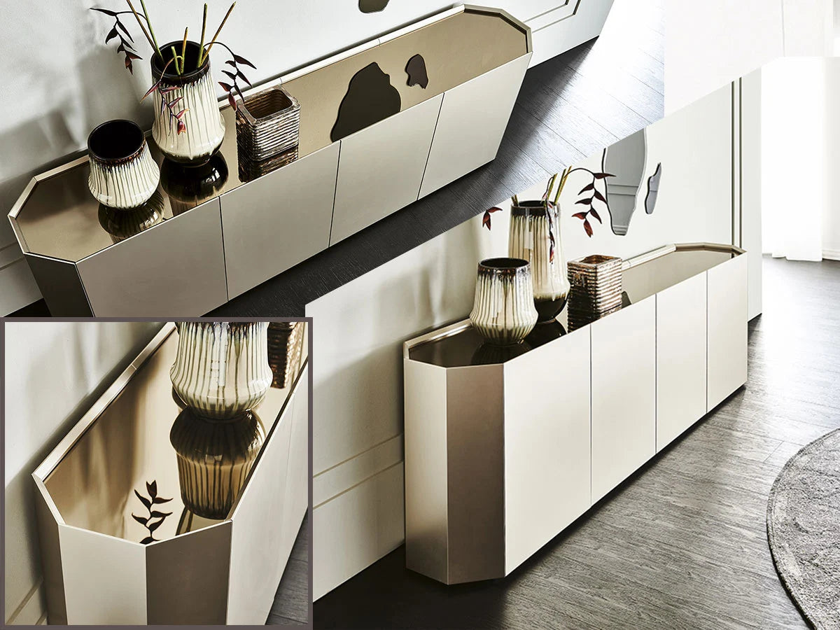 Cattelan Italia Chelsea Credenza - Titanio / Bronzo Specchiato | Il mio negozio