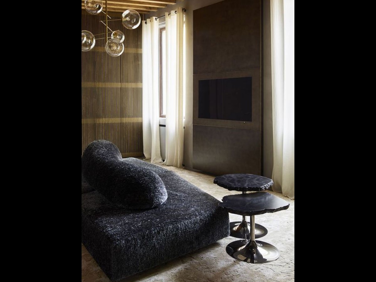 Edra Cicladi Tavolino H. 43 cm - Antracite / Palladio | Il mio negozio