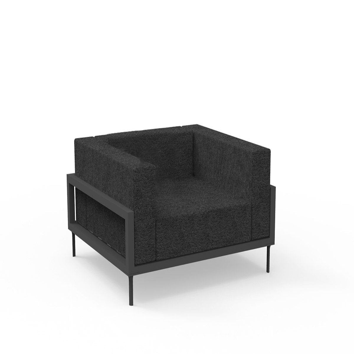 Talenti Cleo Soft Alu Poltrona - Graphite / Dark Grey