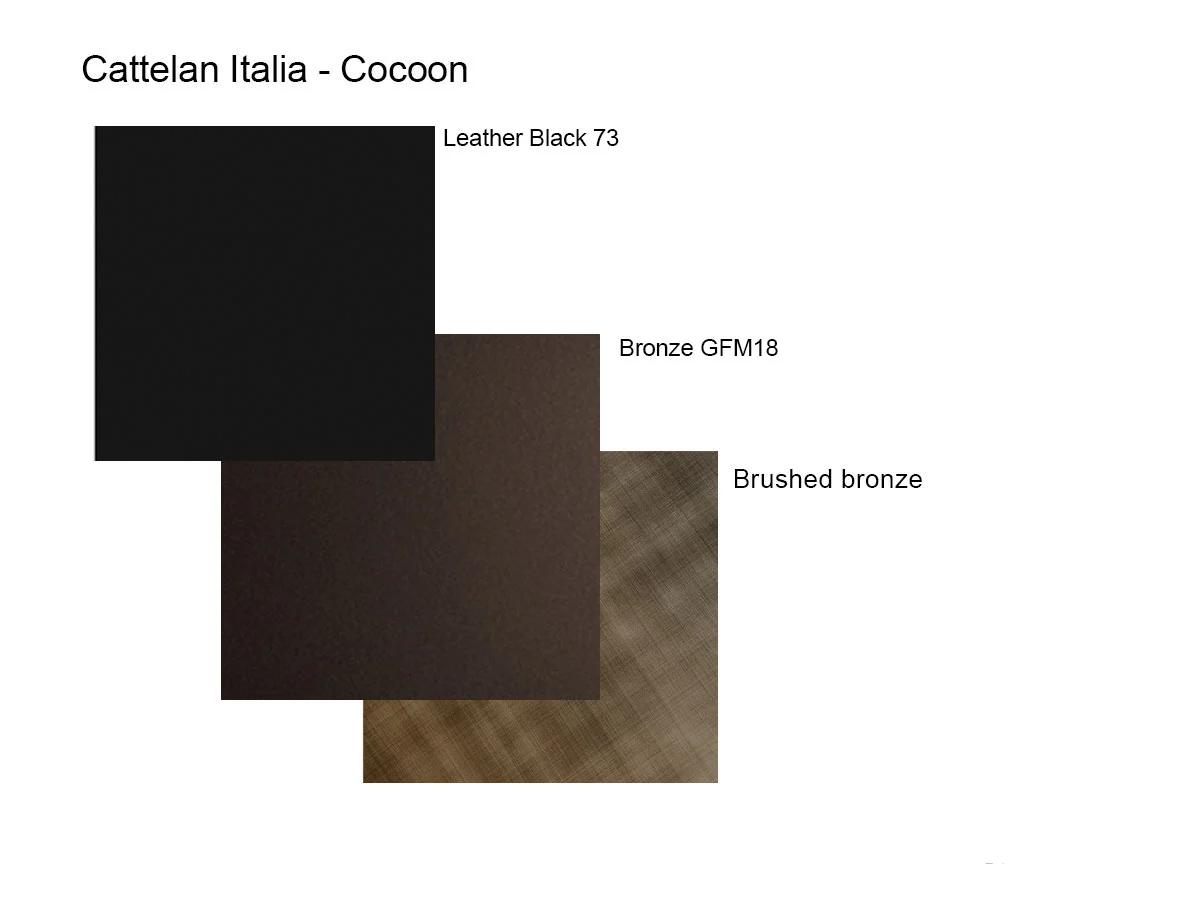 Cattelan Italia Cocoon Scrivania in Pelle - 73 Nero / GFM18 | Il mio negozio