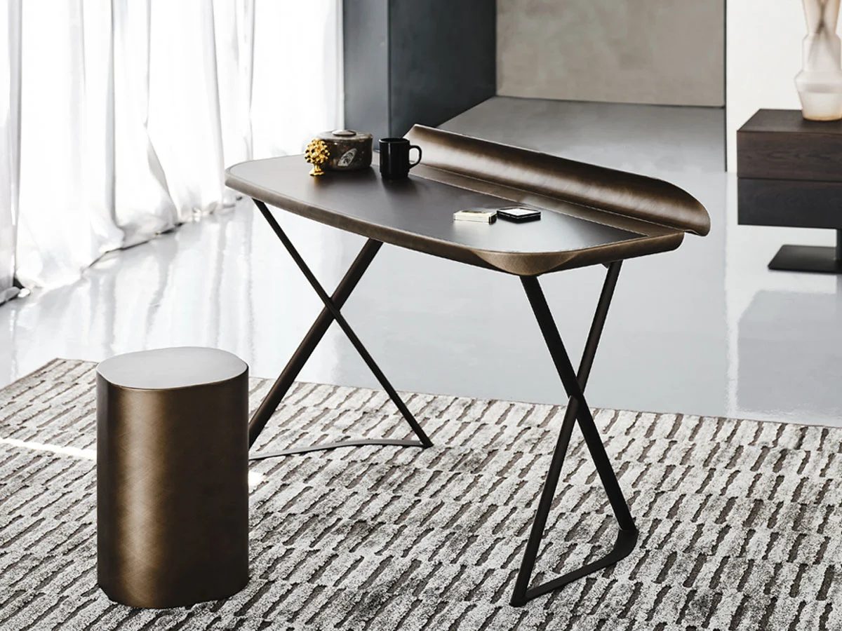 Cattelan Italia Cocoon Leather Scrittoio - 50 Tortora / GFM73 | Il mio negozio