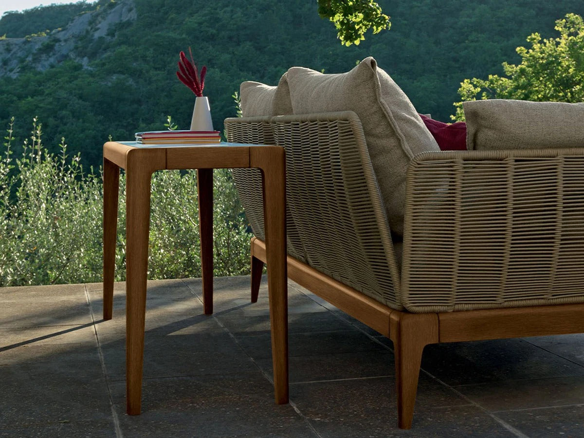 Talenti Cruise Teak Pouf