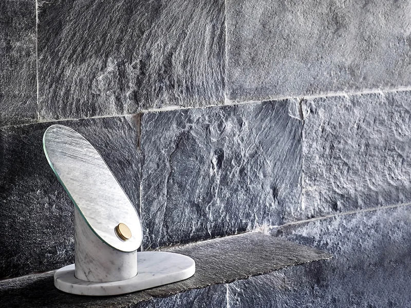 Agape Constellation Specchio Verticale - Marmo Bianco di Carrara