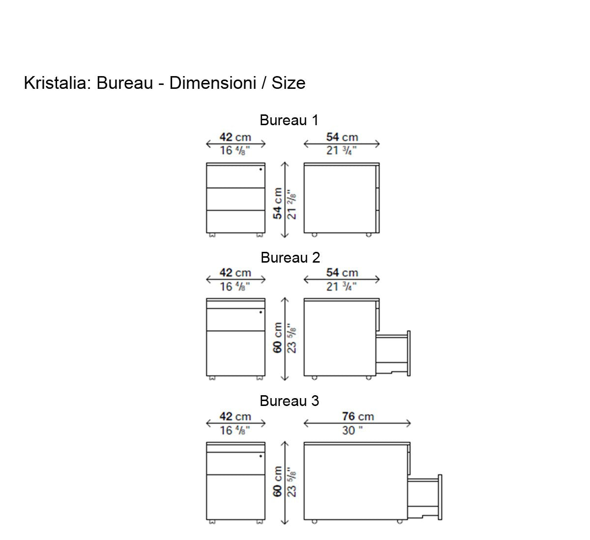Kristalia Bureau Cassettiera | Il mio negozio