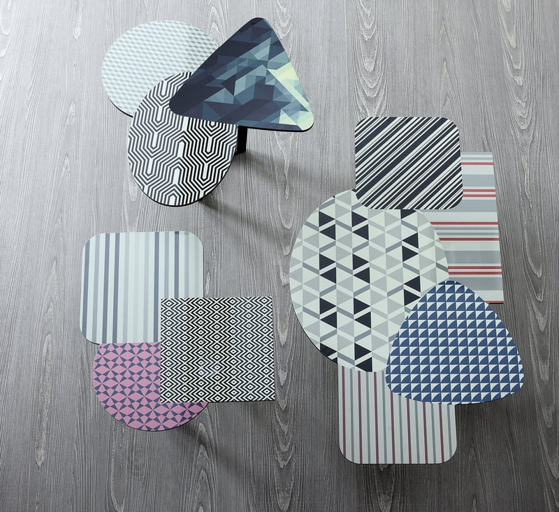 Bonaldo Doppler Tavolino Low / Frassino Spazzolato Grigio