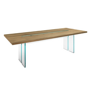 Fiam LLT Wood Tavolo - 240 Rovere Old/Trasparente