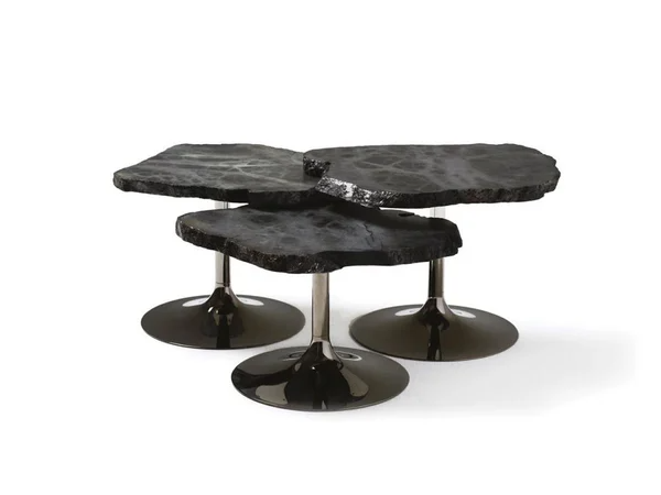 Edra Cicladi Tavolino H. 49 Cm - Antracite / Palladio  | Il mio negozio