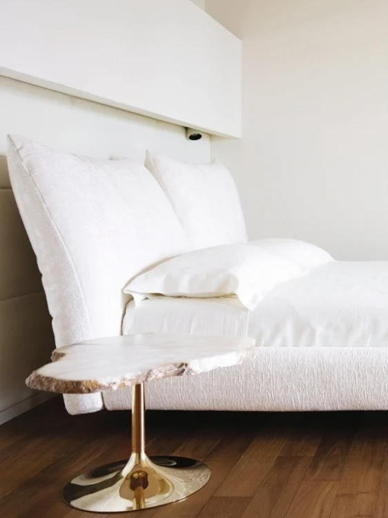 Edra Cicladi Tavolino H. 49 Cm - Natural / Oro  | Il mio negozio