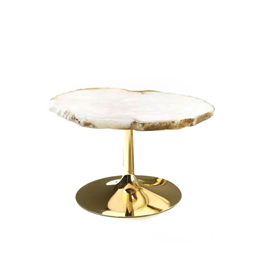 Edra Cicladi Tavolino H. 49 Cm - Natural / Oro  | Il mio negozio