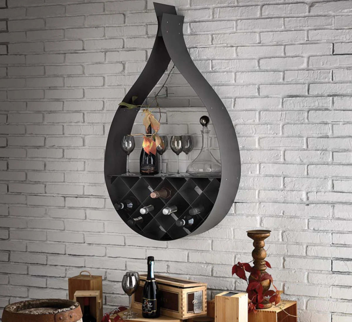 Drop Libreria Portabottiglie - Design Moderno e Polifunzionale | Cattelan Italia