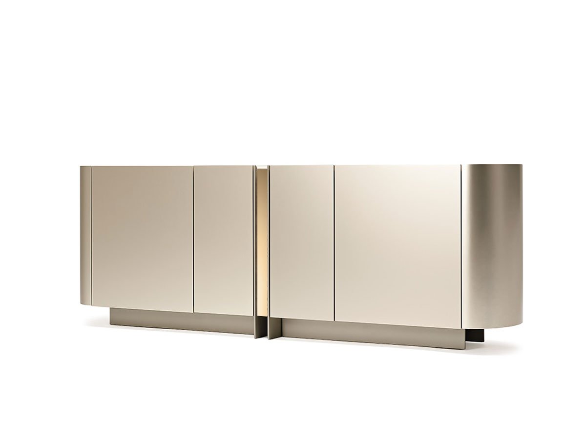 Cattelan Italia Dynasty Madia - Titanio / Bronzo Cristallo Specchiato | Il mio negozio