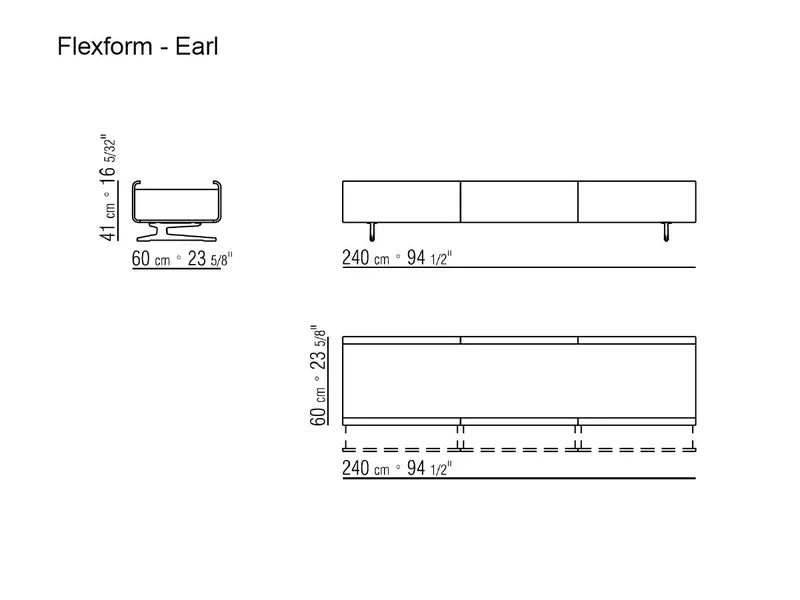 Flexform Earl Mobile TV