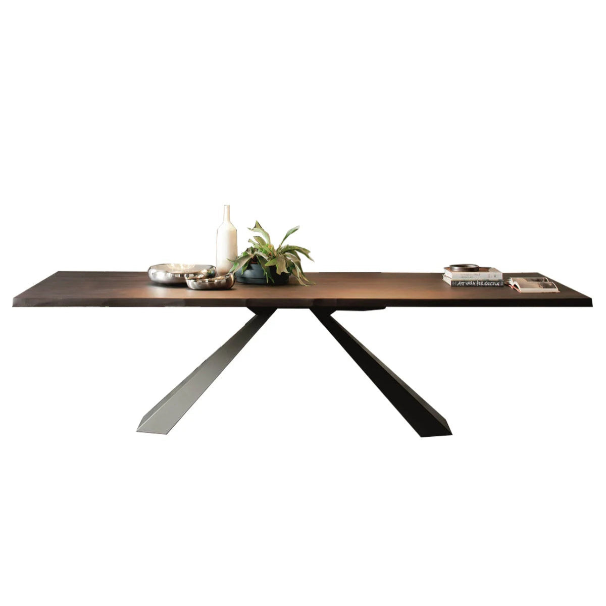 Eliot Wood Tavolo in Legno con Base Scultorea – Cattelan Italia