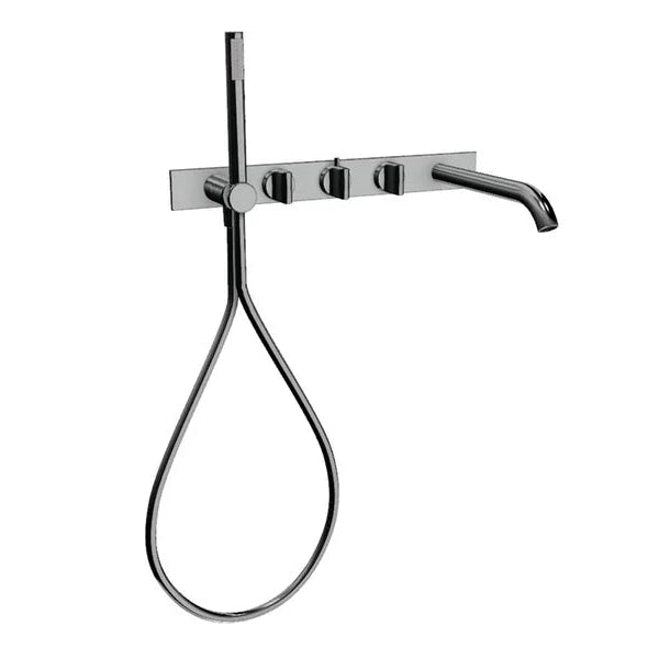 Agape Square ERUB1117 Gruppo Vasca con Doccetta