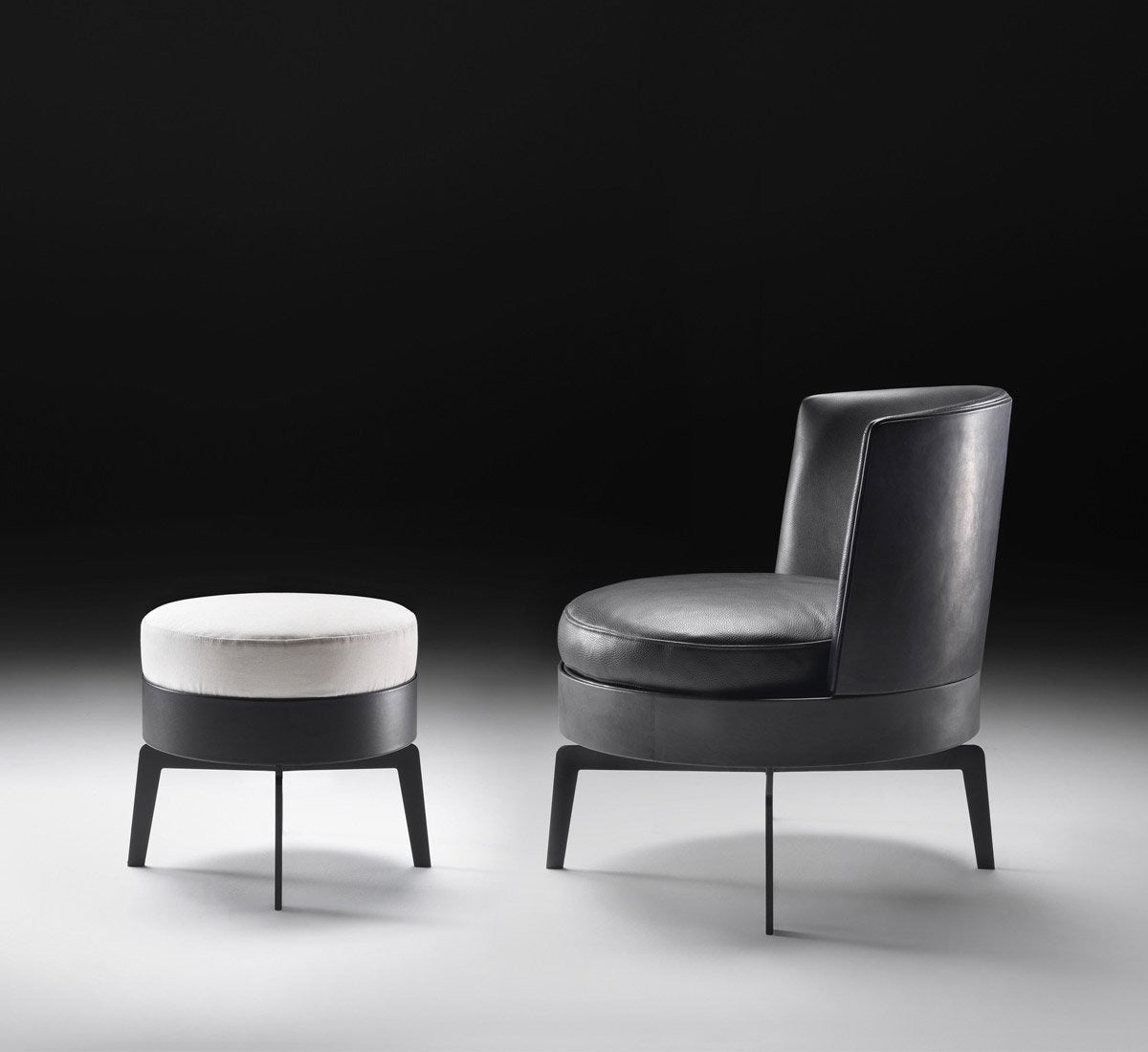 Flexform Feel Good Poltroncina Girevole - Base Cuoio | Il mio negozio