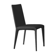 Bonaldo Filly Up Sedia in Eco-pelle Nera - Schienale Alto
