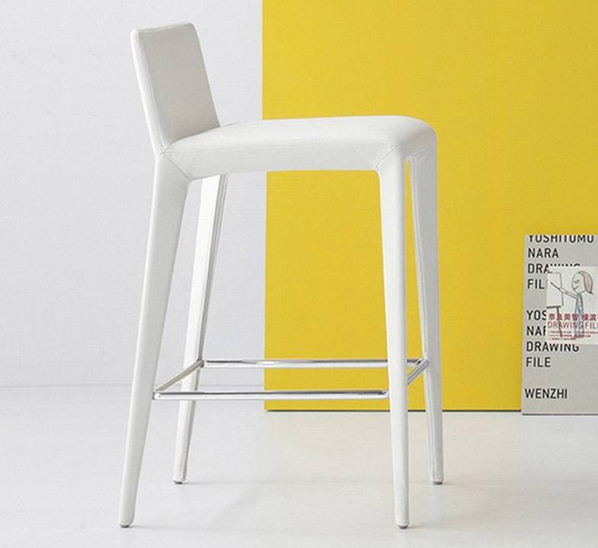 Bonaldo Filly up too Sgabello - Gambe Rivestite / Eco-pelle 356