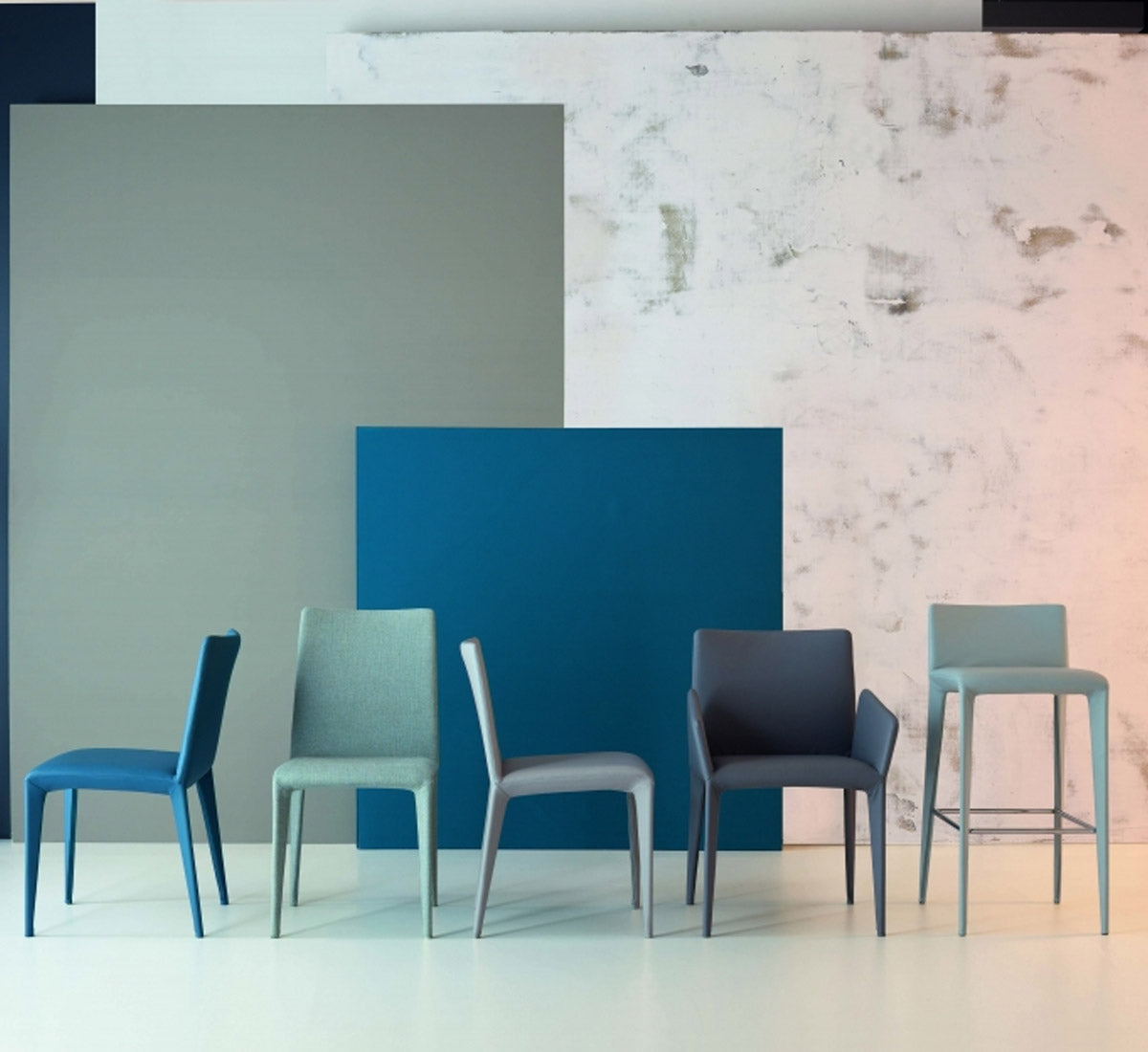 Bonaldo Filly up too Sgabello - Gambe Rivestite / Eco-pelle 356