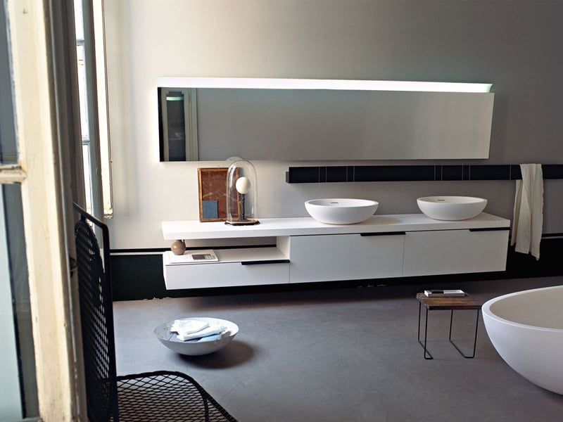 Agape Flat XL Piano per Lavabo