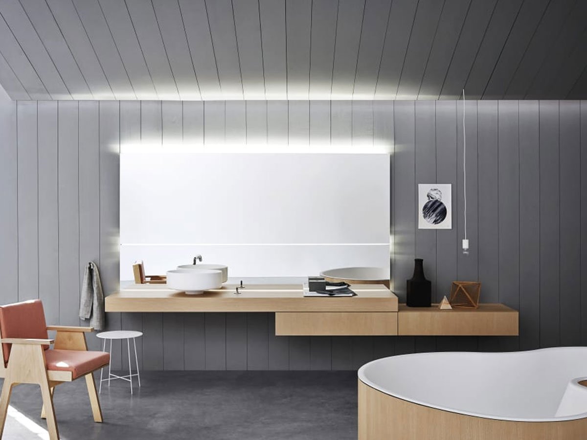 Agape Flat XL Piano per Lavabo