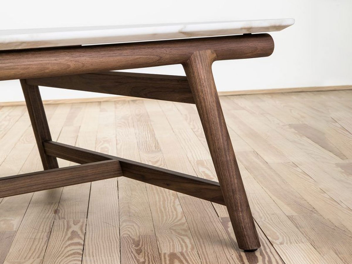 Flexform Giano Tavolino 170 - Noce Canaletto / Calacatta Oro Opaco | Il mio negozio