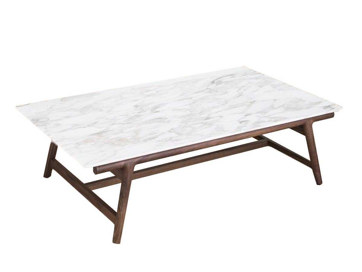 Flexform Giano Tavolino 170 - Noce Canaletto / Calacatta Oro Opaco | Il mio negozio