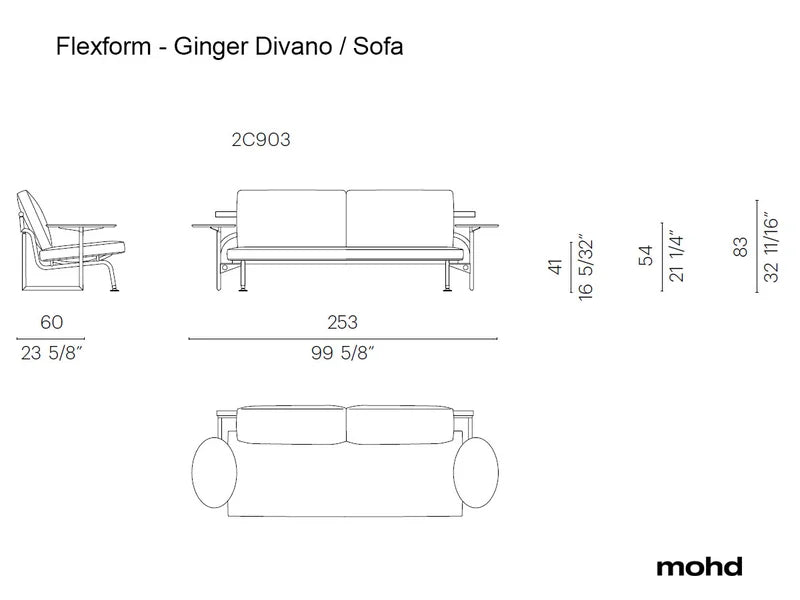Flexform Ginger Divano