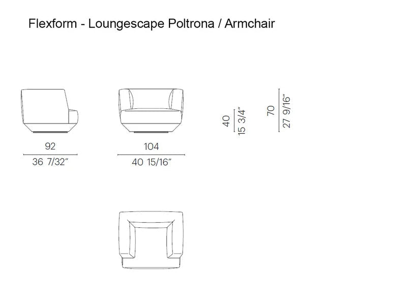 Flexform Loungescape Poltrona