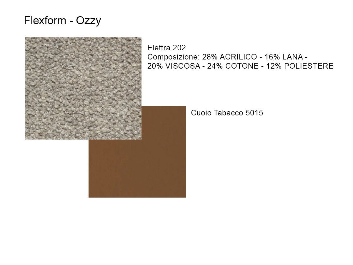 Flexform Ozzy Pouf - Tabacco 5015 / Elettra 202 | Il mio negozio