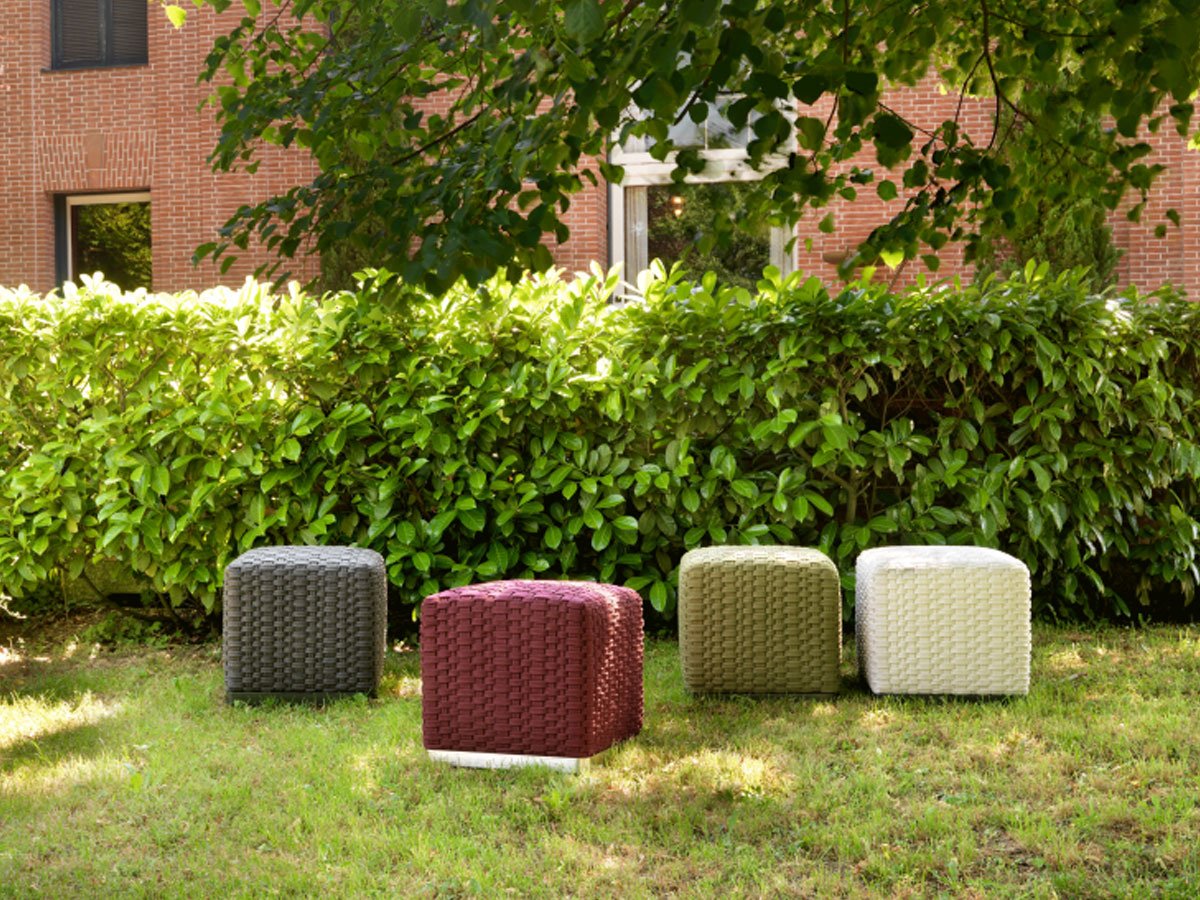 Flexform Phuket Pouf- Sabbia 8001/Elettrolucidato | Il mio negozio