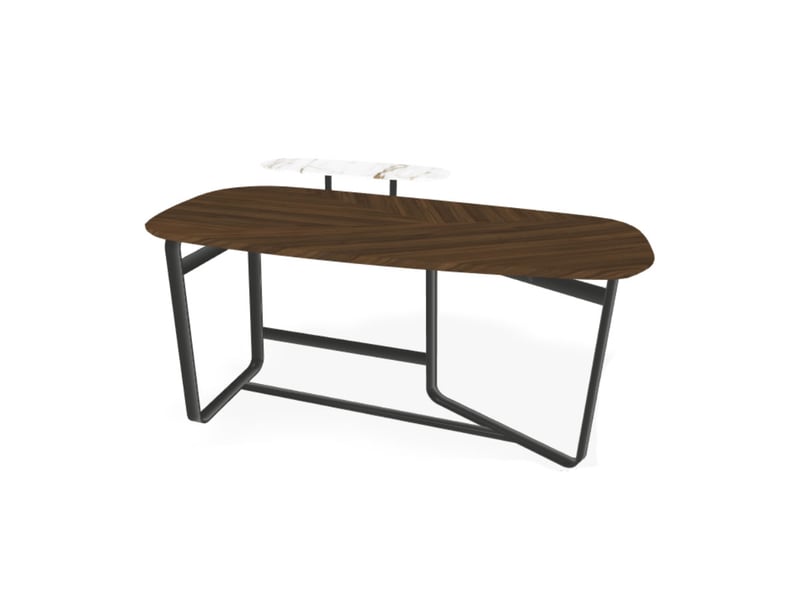 Bonaldo Gauss Scrittoio - Calacatta Macchia Vecchia / Piombo Opaco