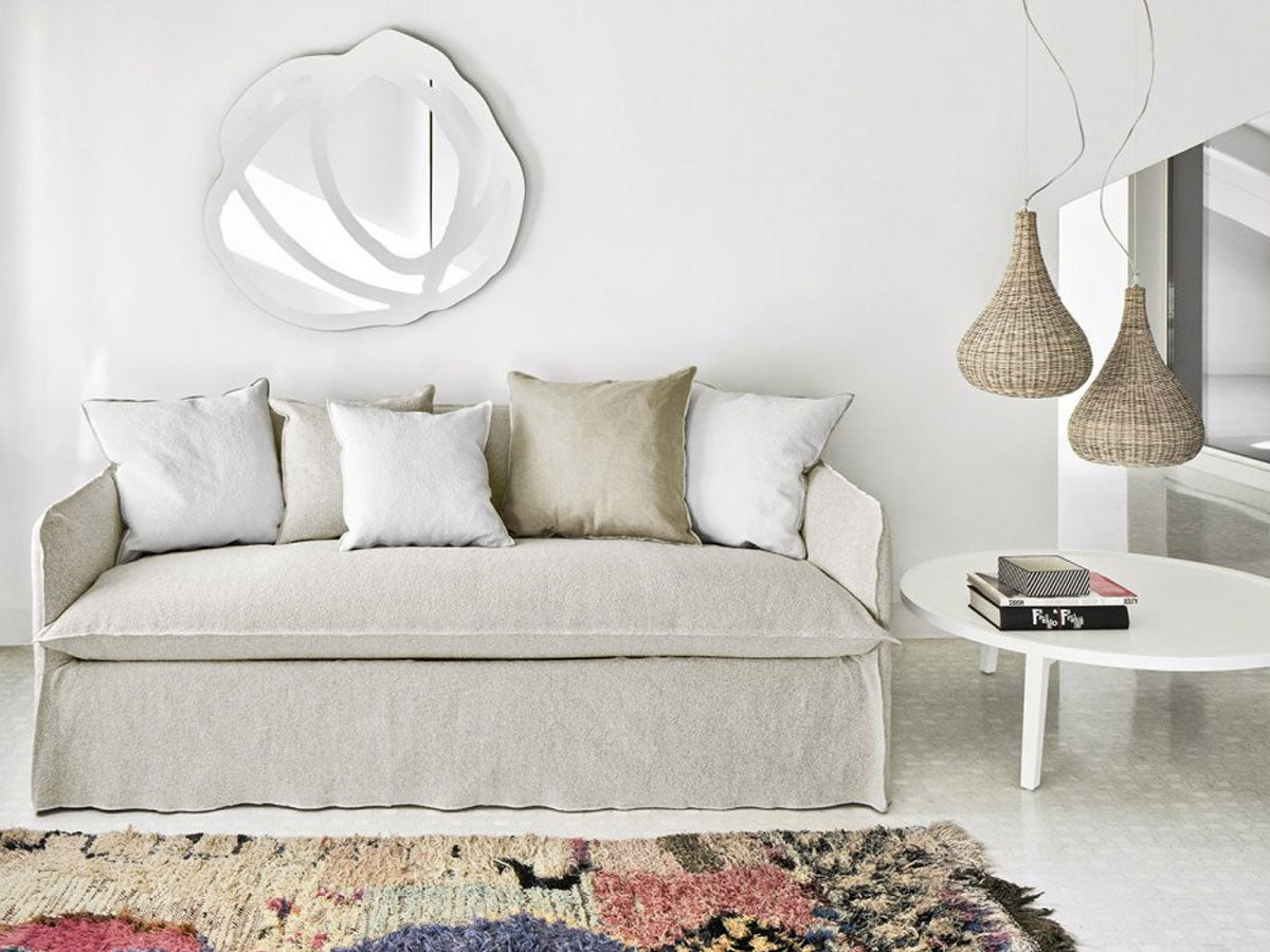Ghost 15 Divano Letto - Cat. B Natural Lino Bianco | Il mio negozio