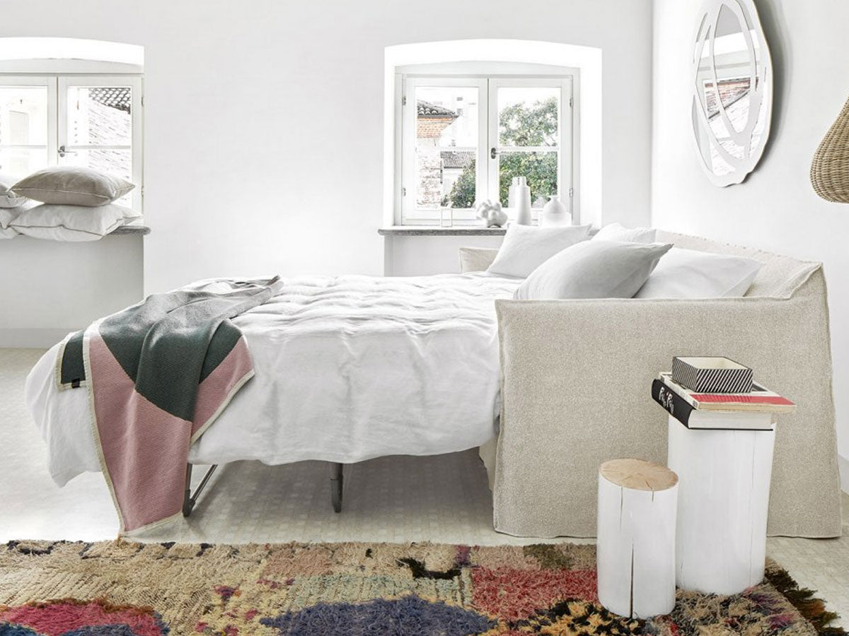 Ghost 15 Divano Letto - Cat. B Natural Lino Bianco | Il mio negozio