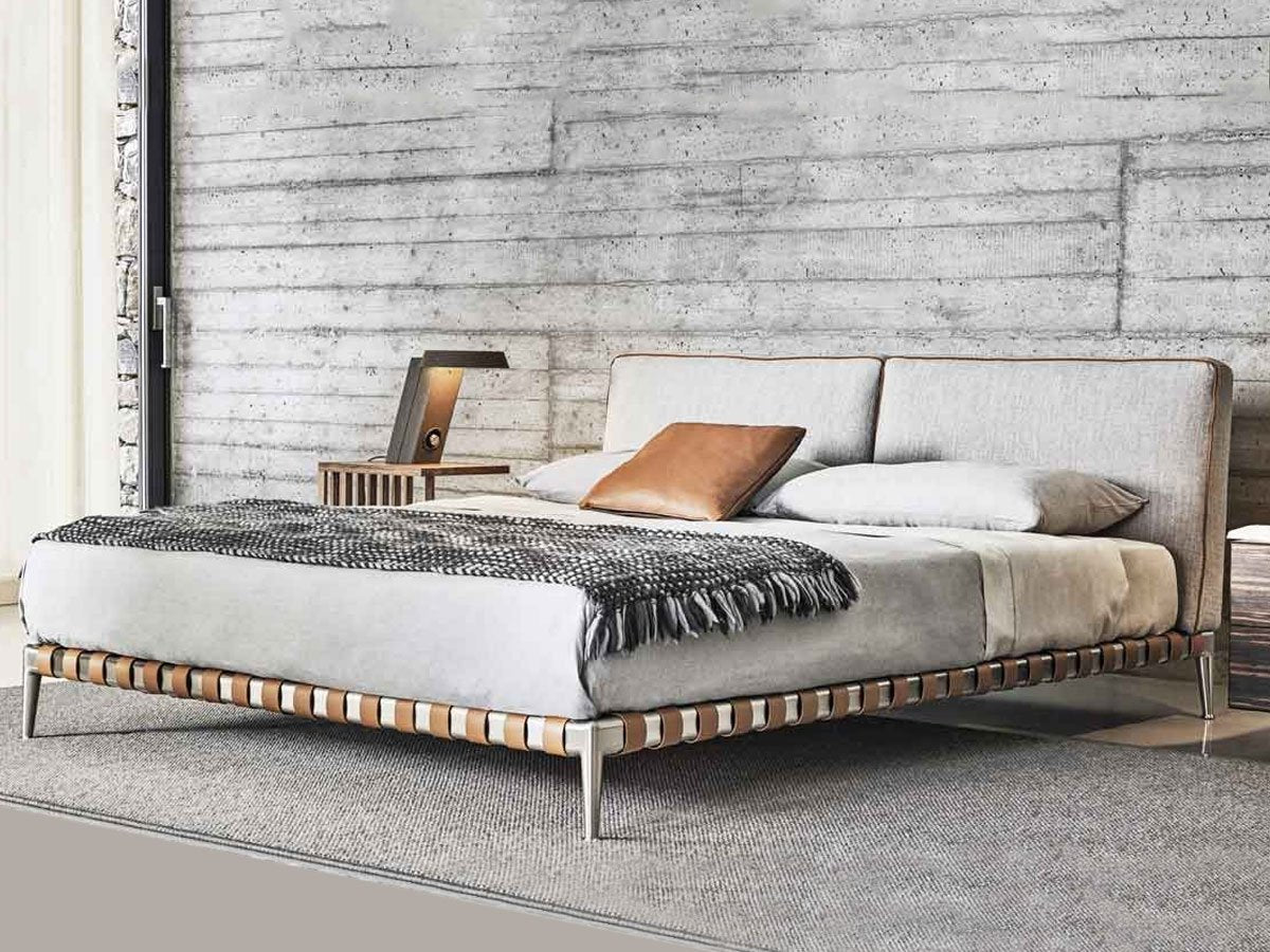 Flexform Gregory Letto180x200 cm - Tessuto cat. Extra Elvira 1722 / Brunito | Il mio negozio