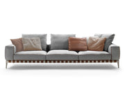 Flexform Gregory Divano Tre Posti - Brunito / Tessuto Elodie 1222 | Il mio negozio