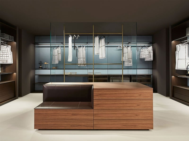 Porro Hub Isola Bifacciale - Cassettiera